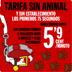 Tarifa Sin Animal Pepephone