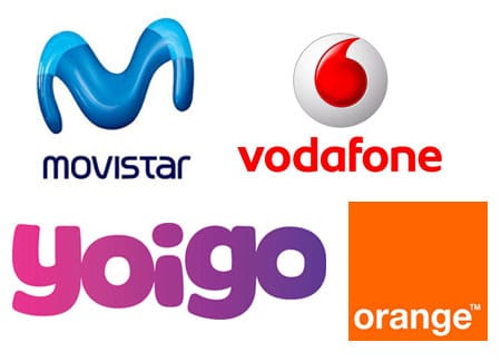 movistar, Vodafone, Yoigo y Orange