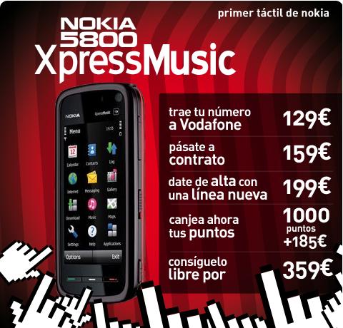 Nokia 5800 Vodafone