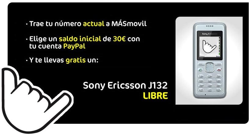 Sony Ericsson J132 MÁSmovil y PayPal