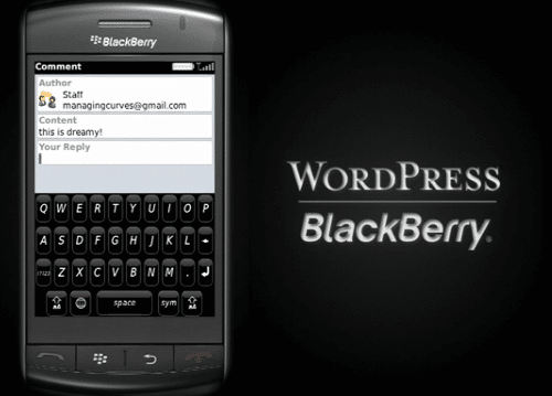 WordPress BlackBerry