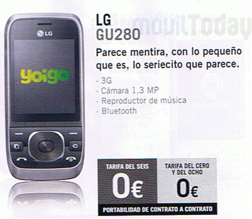 LG GU280 Yoigo