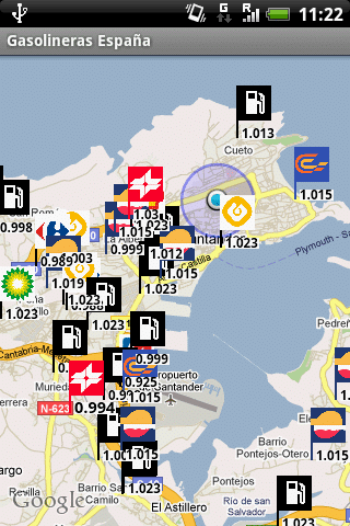 Mapa gasolineras