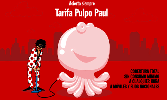 Tarifa Pulpo Paul Pepephone