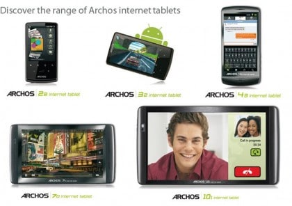 archos tablets IFA 2010