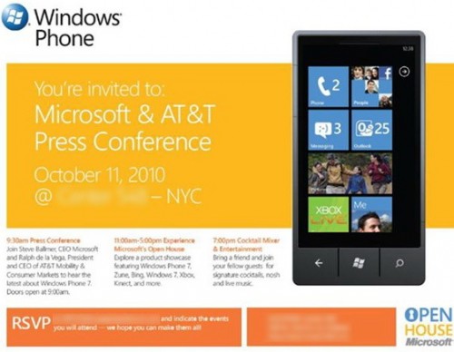 Windows Phone 7 11 octubre