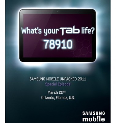 Samsung Galaxy Tab 8.9 presentación