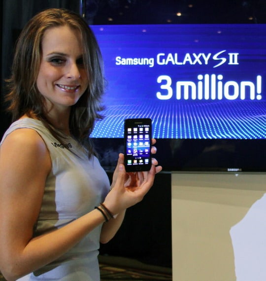 Samsung Galaxy S II 3 millones