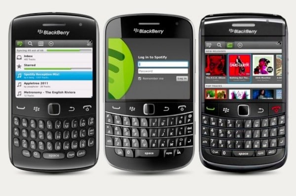 BlackBerry Spotify