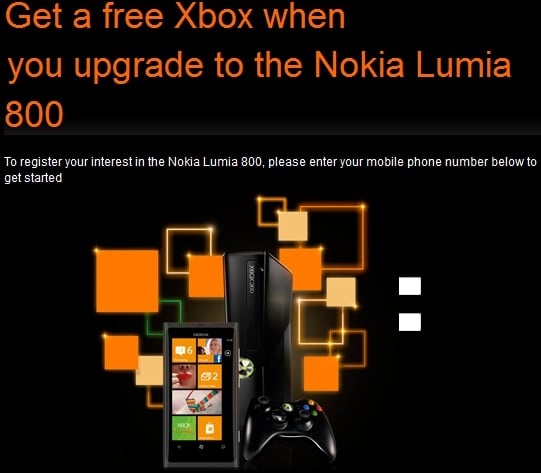 Nokia Lumia 800 Xbox Orange UK