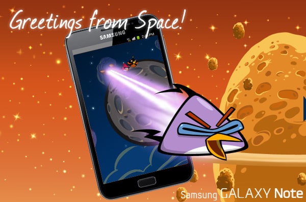 GALAXY Note Angry Birds Space