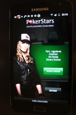 PokerStars aplicación para móvil