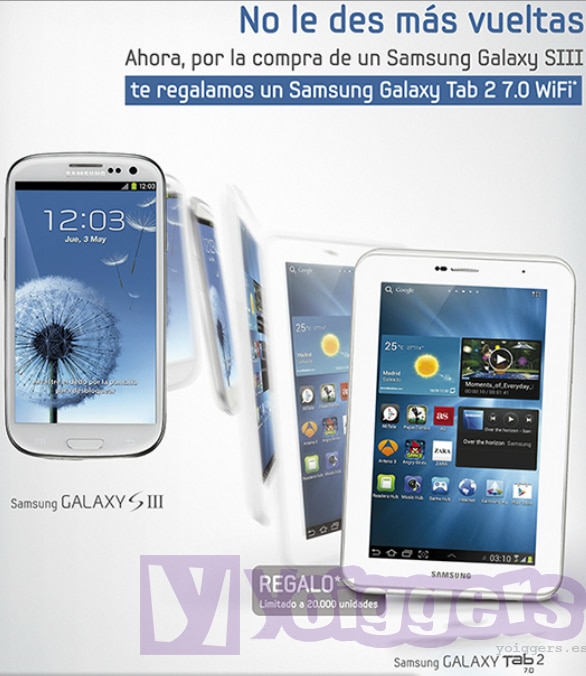 Promoción Samsung Galaxy Tab 2 7.0 con Yoigo