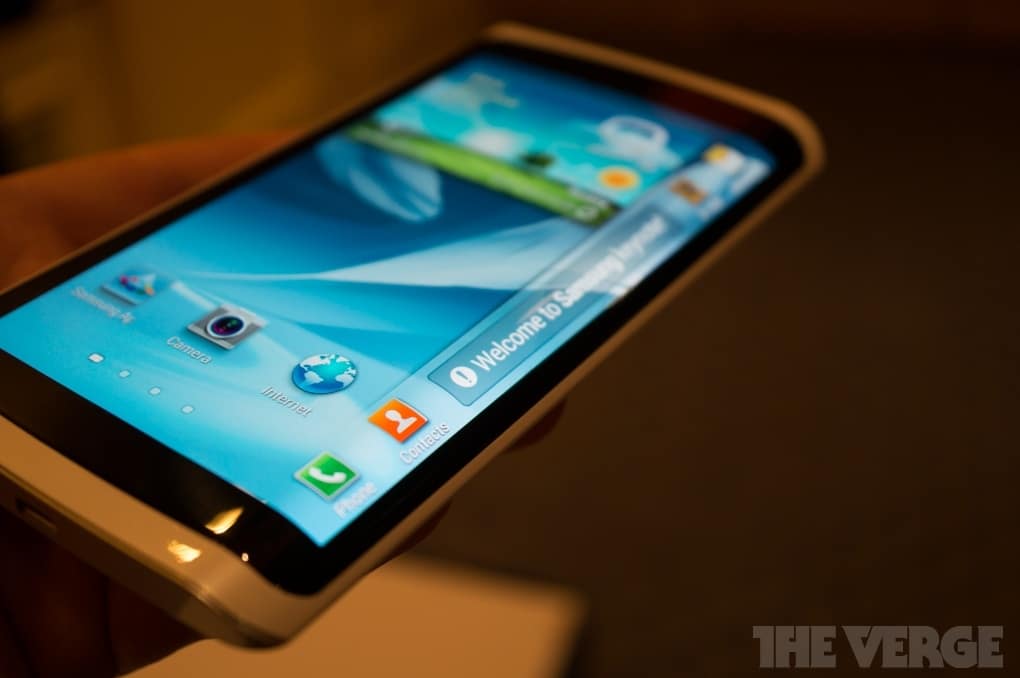 Samsung móvil pantalla flexible