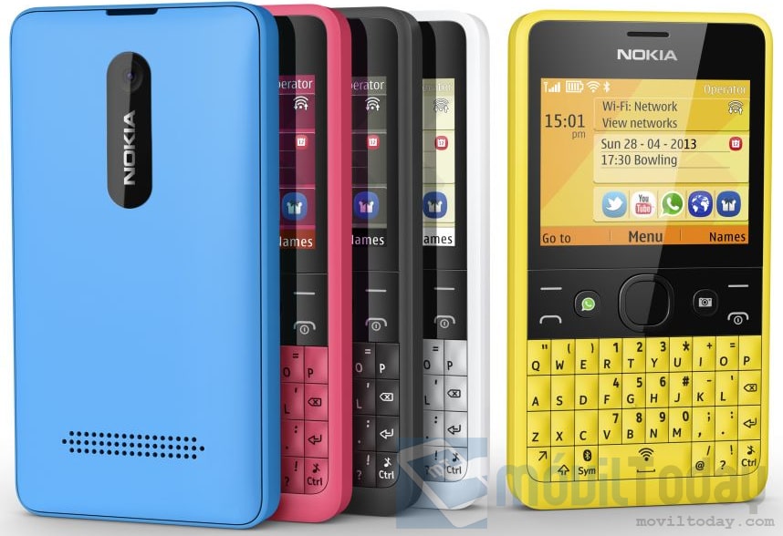 Nokia Asha 210 con botón Whatsapp