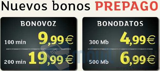 Nuevos bonos prepago Eroski Móvil