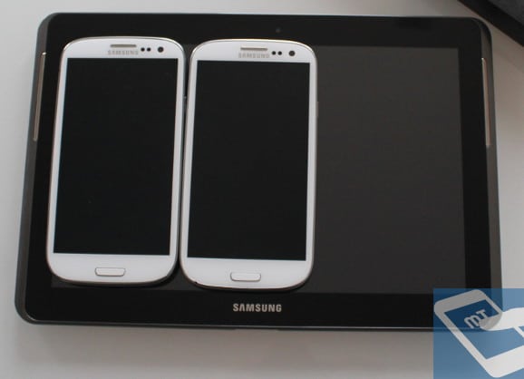 Tamaño Samsung Galaxy Tab 2 10.1