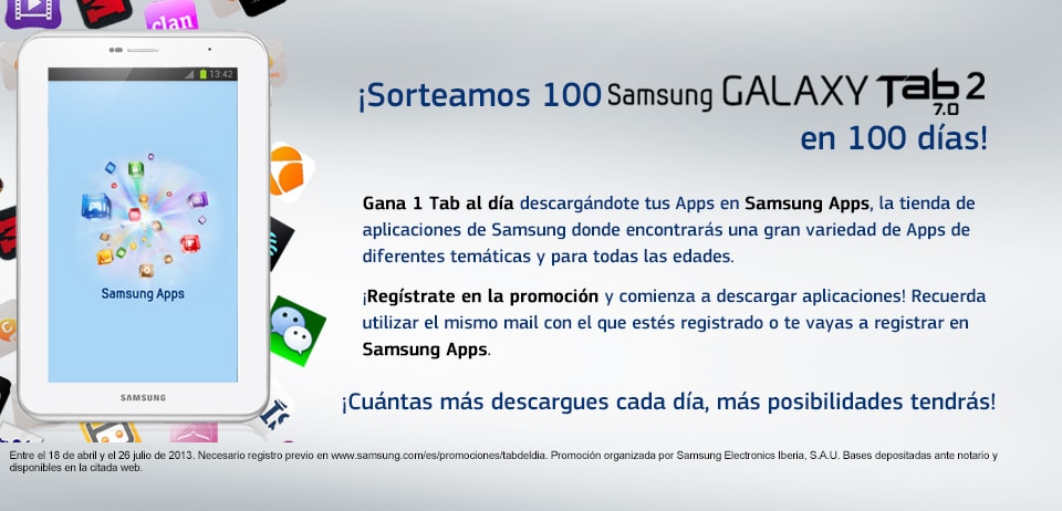 Samsung Galaxy Tab gratis con aplicaciones