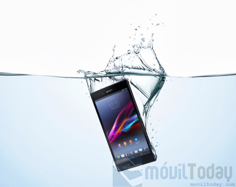 Sony Xperia Z Ultra en agua
