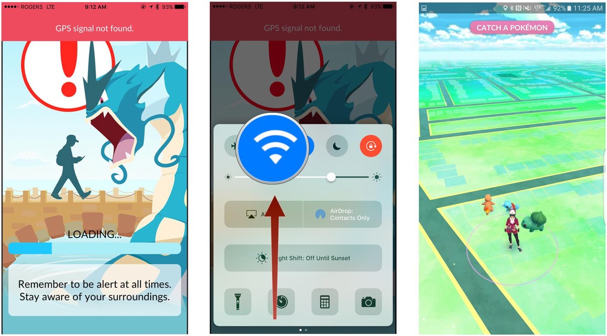 Pokémon GO GPS Fallo