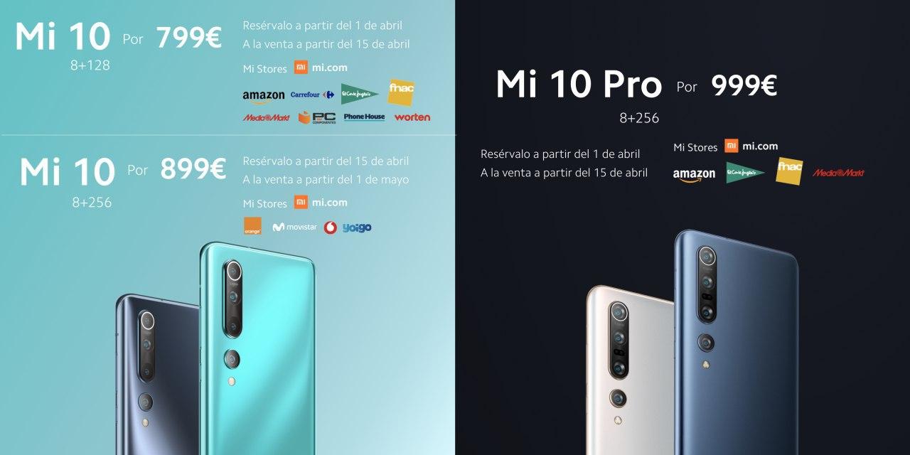 Xiaomi Mi 10 Precios