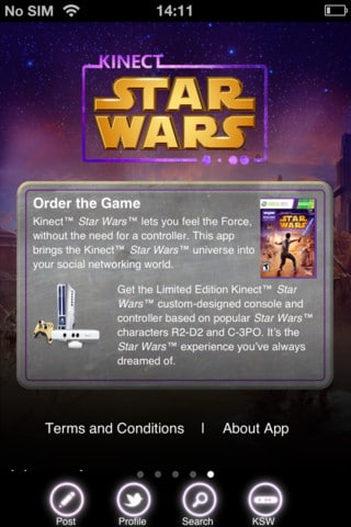 Kinect Star Wars app