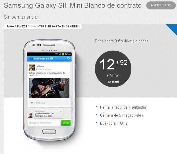 Samsung Galaxy S III mini Tuenti móvil