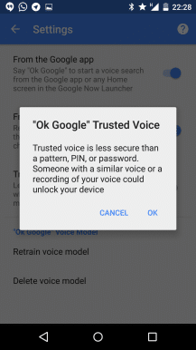 desbloqueo con voz Android