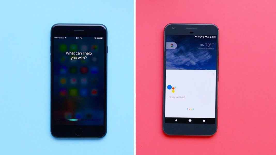 Google Assistant vs Siri: la batalla entre asistentes personales.